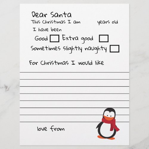 Dear Santa A Personalized Letter To Santa Claus Letterhead