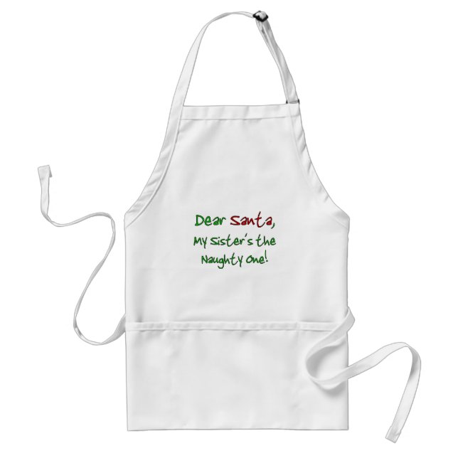 Dear Santa Adult Apron (Front)