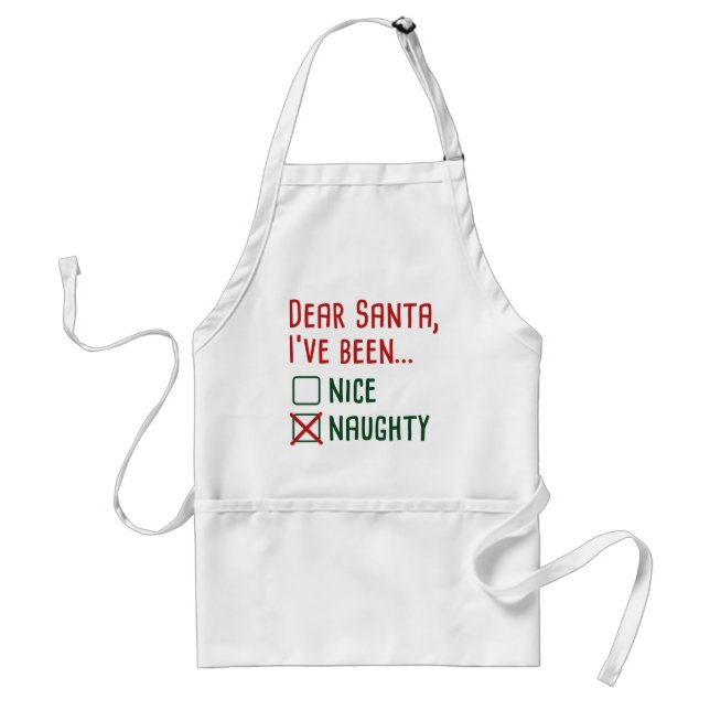 Dear Santa Adult Apron (Front)
