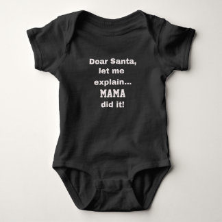 Dear santa Bodysuit for Kids