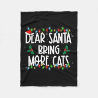 Dear Santa Bring More Cats Christmas Pjs Family Ma