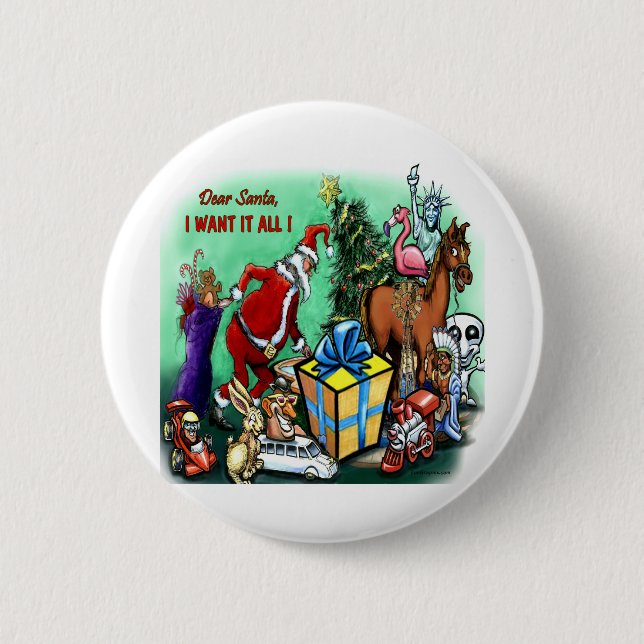 Dear Santa Button (Front)