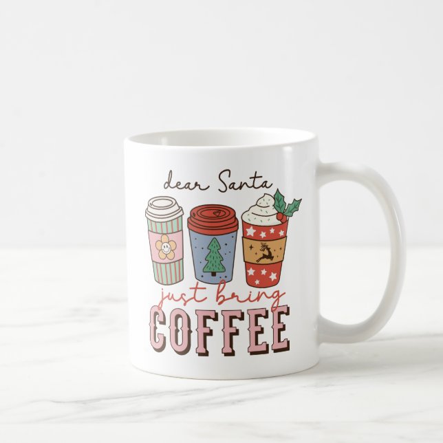 Dear Santa | Christmas Coffee Latte Mug (Right)