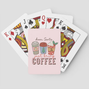 Dear Santa   Christmas Coffee Latte Poker Cards