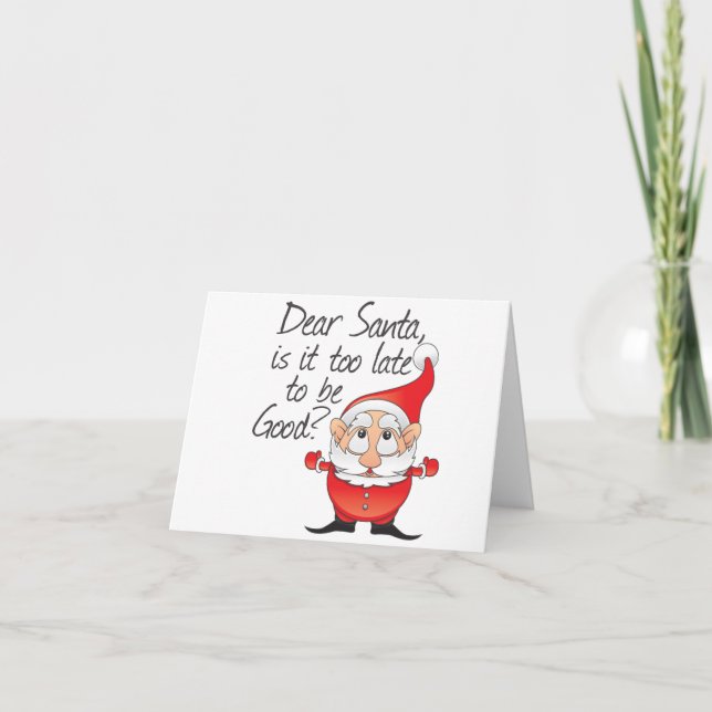 Dear Santa Claus Holiday Card (Front)