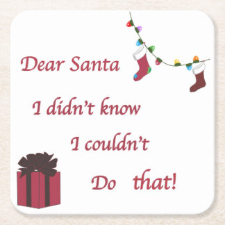 Dear Santa Coaster