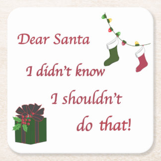 Dear Santa Coaster
