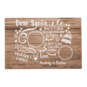 Dear Santa Cookie Placemat