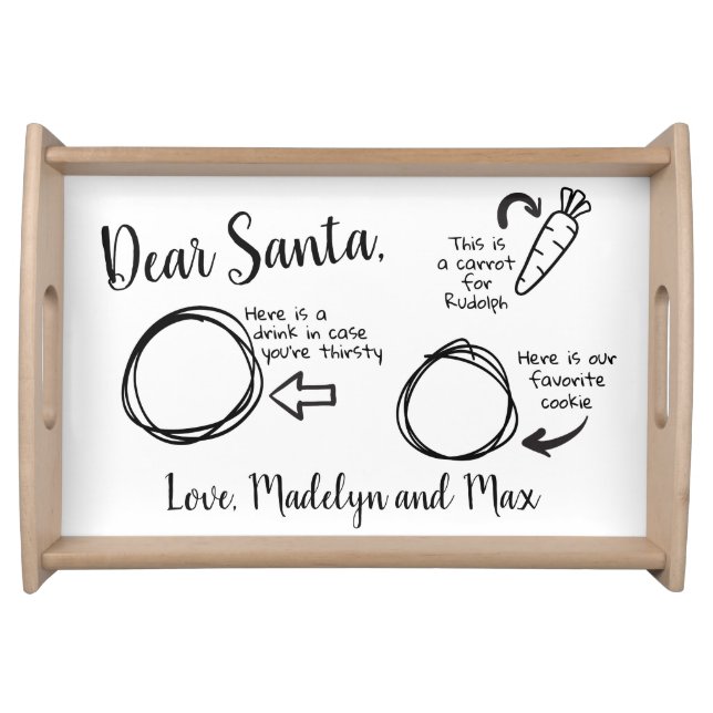 Dear Santa Cookie Tray (Front)