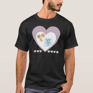 Dear Santa Cookies Bring Toys Purple Hearts T-Shirt
