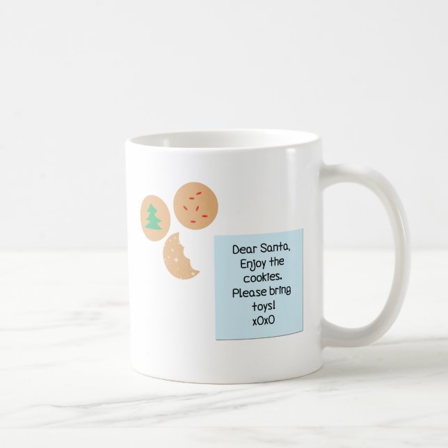 Dear Santa Cookies Please Bring Toys Coffee Mug (Right)