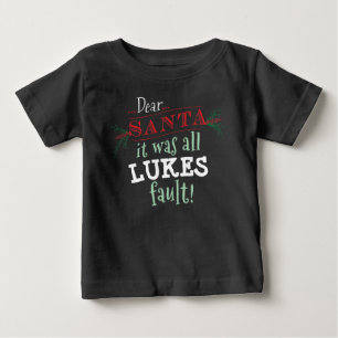 Dear Santa Custom Shirt, Matching Family Shirts,PJ Baby T-Shirt