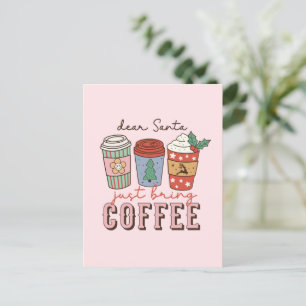 Dear Santa Cute Christmas Postcard