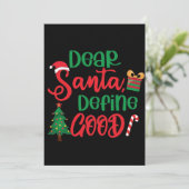 Dear Santa Define Good Funny Christmas (Standing Front)