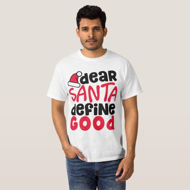 Dear Santa Define Good Funny Christmas | Tank Top (Front Full)