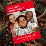 Dear Santa Define Naughty Photo Christmas Holiday Card<br><div class="desc">Dear Santa,  Define Naughty a fun Personalized Photo Christmas Card from Ricaso - designed with a fun typography text with photo template to the front. Bold text and fun bright red color .</div>