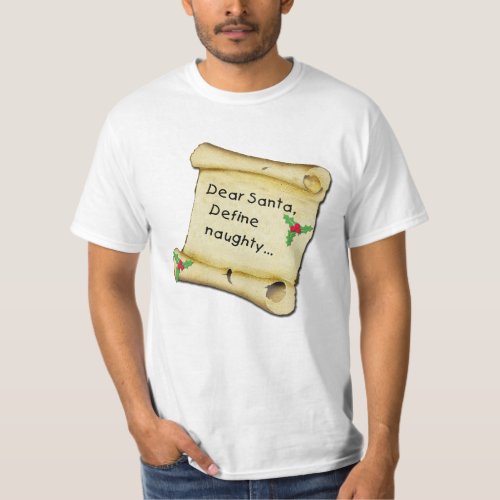 Dear SantaDefine Naughty T_shirts Baby Clothes T_Shirt