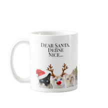 Dear Santa, Define Nice.... Cute Cats Christmas