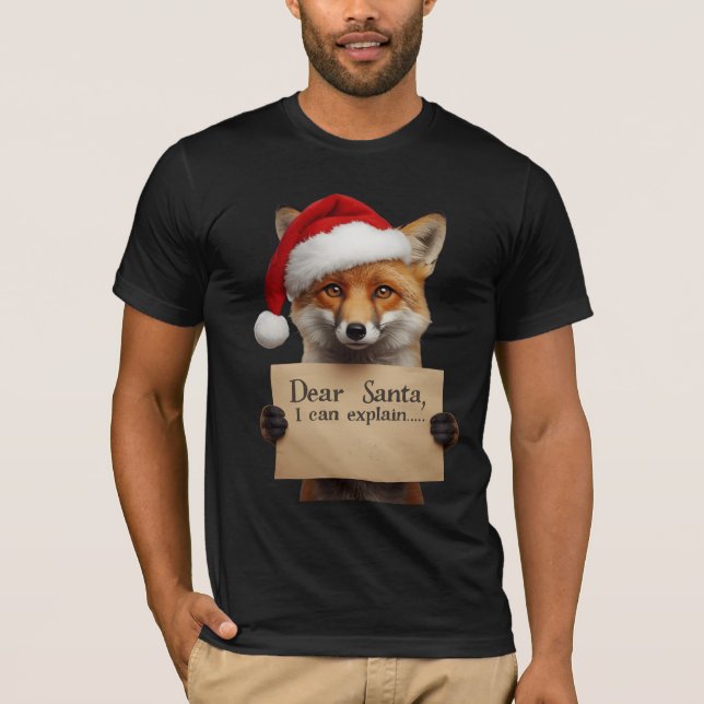 . Dear Santa Dog T-Shirt (Front)