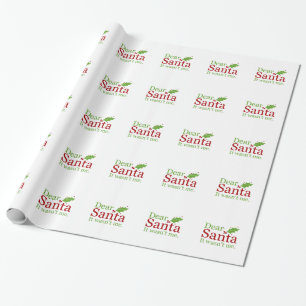 Dear Santa Funny Letters Holiday Xmas Christmas Wrapping Paper