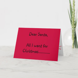 Dear Santa Holiday Card