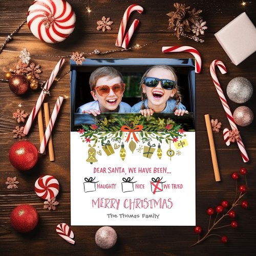 Dear Santa  Holiday Photo Card
