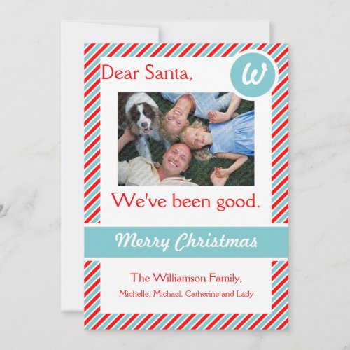 Dear Santa Holiday Photo Card