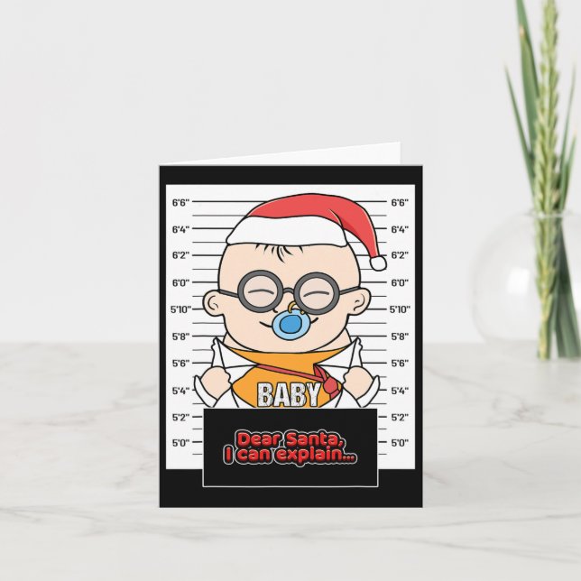 Dear Santa I Can Explain  Card (Front)