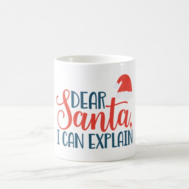 Dear Santa, I can Explain  Coffee Mug (Center)