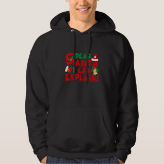 Dear Santa I Can Explain Funny Christmas Pajama Gi Hoodie