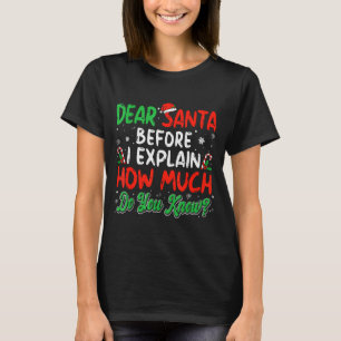 Dear Santa I Can Explain Funny Christmas Shirts Ki