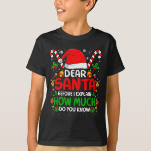 Dear Santa I Can Explain Funny Christmas Shirts Ki