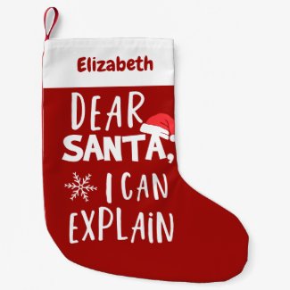 Dear Santa I can Explain Funny Christmas Stockings