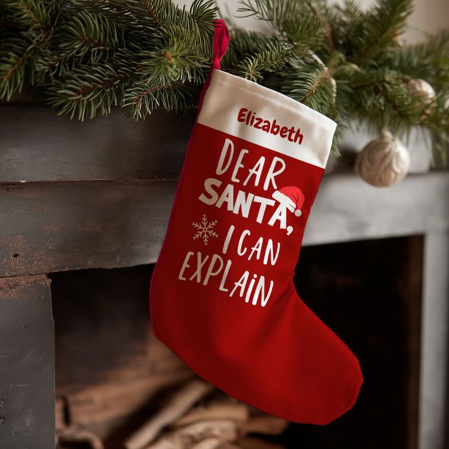 Dear Santa I can Explain Funny Christmas Stockings (Creator Uploaded)