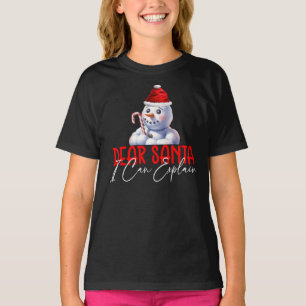 Dear Santa I Can Explain Funny Snowman T-Shirt