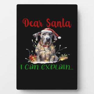 Dear Santa I Can Explain Great Dane Essential T-Sh Plaque