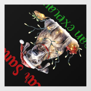 Dear Santa I Can Explain Great Dane Essential T-Sh Wall Decal