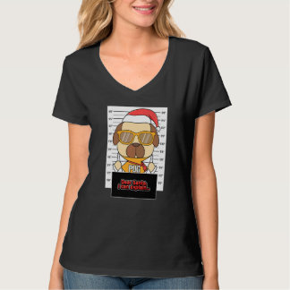 Dear Santa I Can Explain Pug Criminal Christmas T-Shirt