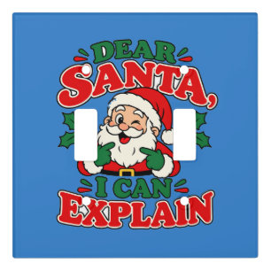 Dear Santa I Can Explain Switch Cover