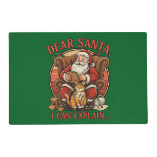 Dear Santa I Can Explain Table Placemat