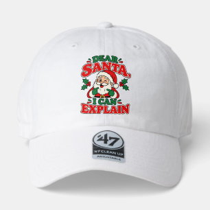 Dear Santa I Can Explain White Hat