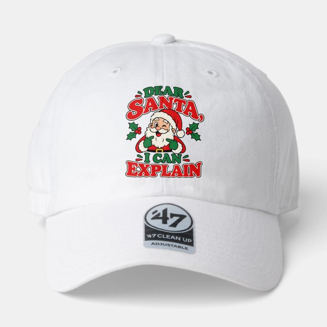  Dear Santa I Can Explain White Hat (Front)
