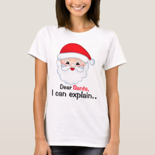 Dear Santa I can explain Women's Basic T-Shirt