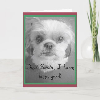 Dear Santa I have been good!, Dear Sa... Holiday Card
