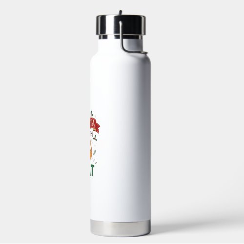 Dear Santa It Was Cat Orange Christmas Ornament Water Bottle