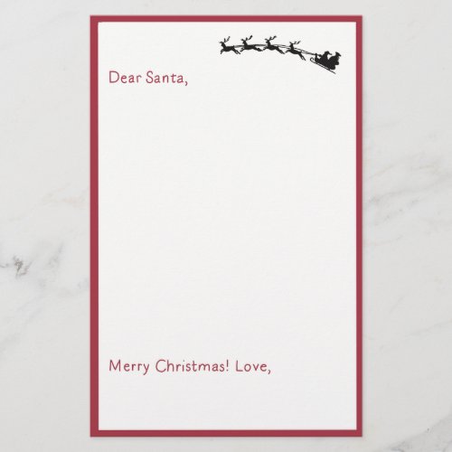 Dear Santa _ Kids Letter To Santa Unlined