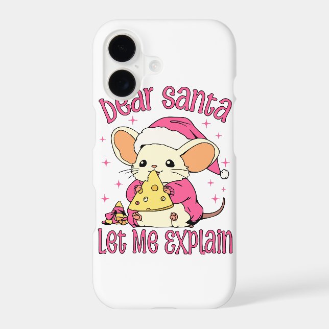 Dear Santa, Let Me Explain Iphone Case (Back)