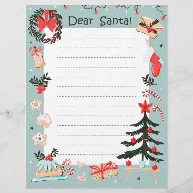 Dear Santa Letterhead (Front)