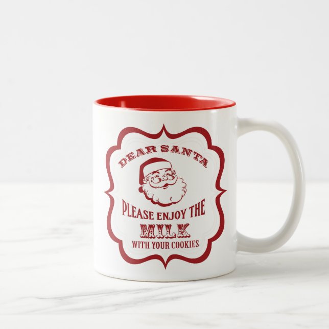 Dear Santa milk mug (Right)