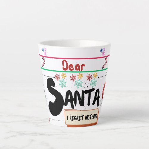 Dear Santa Mug Sip  Share the Magic of Christmas Latte Mug